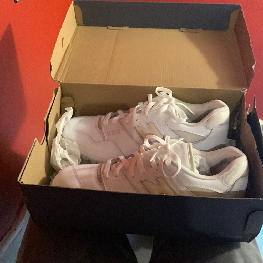New balance 550 silver birch